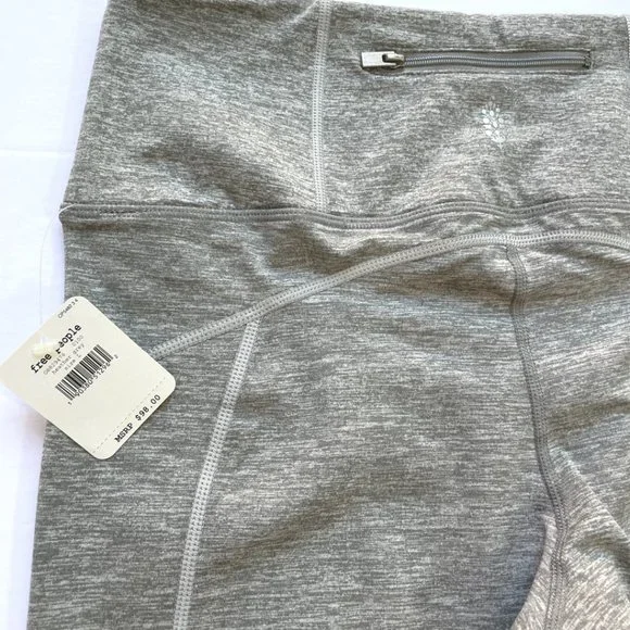 NEW Free People You're A Peach High Rise Grey Leggings Womens Size XS, M, L - Picture 5 of 14